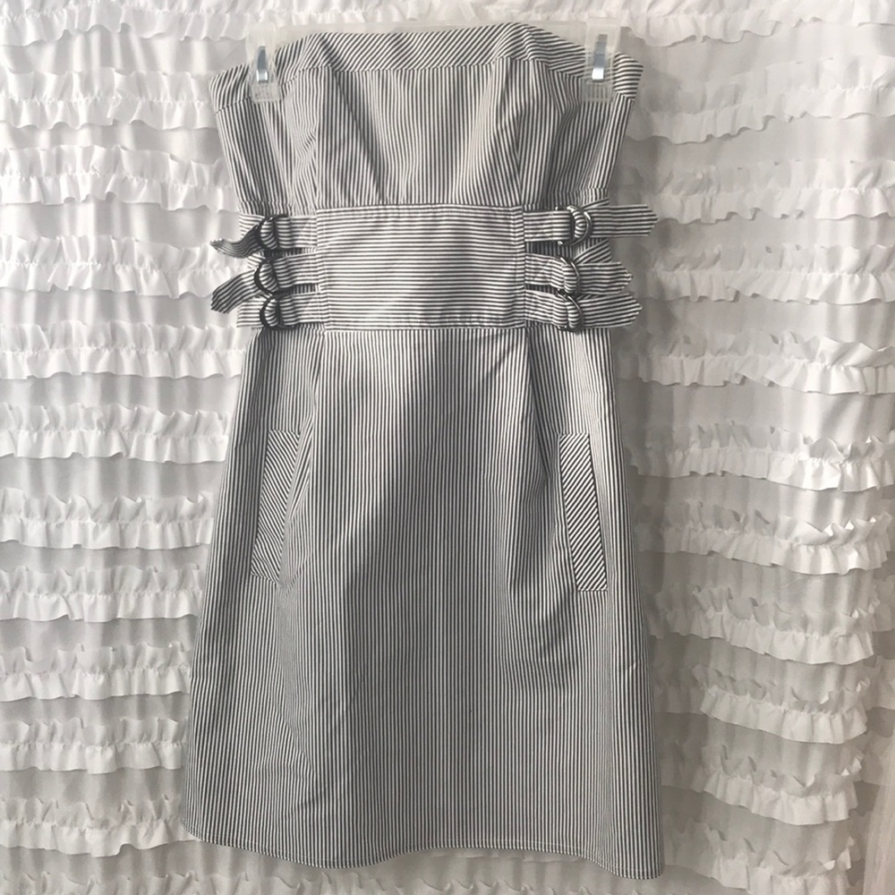 Laundry by Shelli Segal Strapless Dress, Pockets